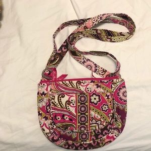 Vera Bradley Very Berry Paisley Cross Body Bag